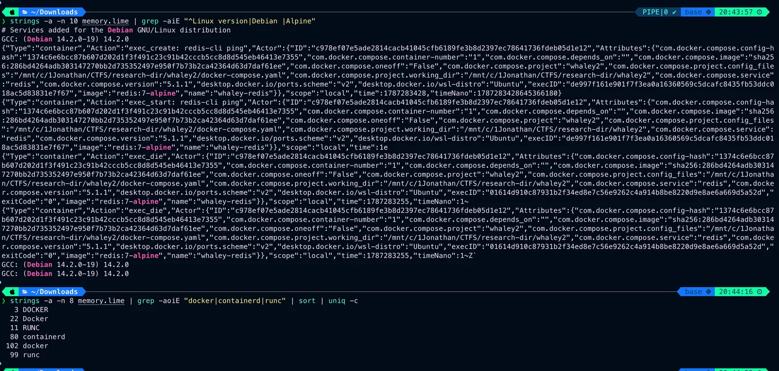 Fingerprint OS dan container runtime