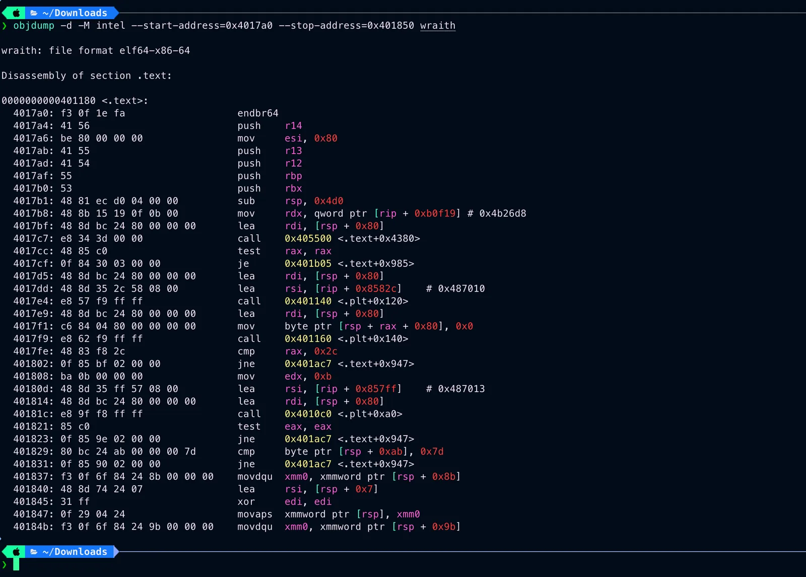 Disassembly checker