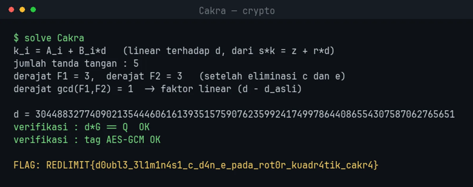 Output solver Cakra