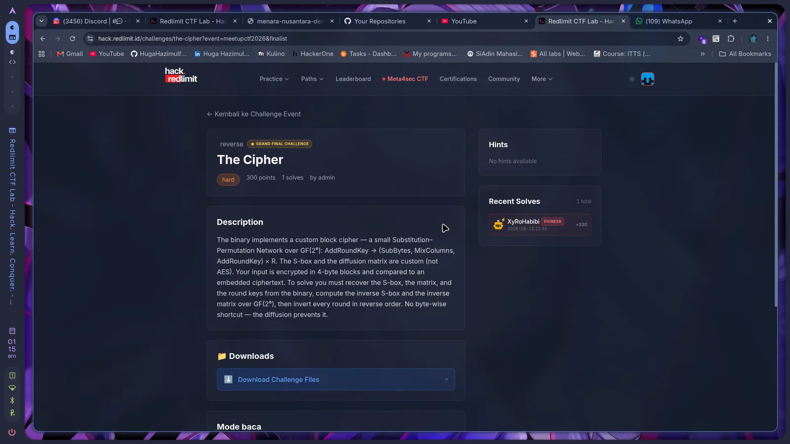 Halaman soal The Cipher