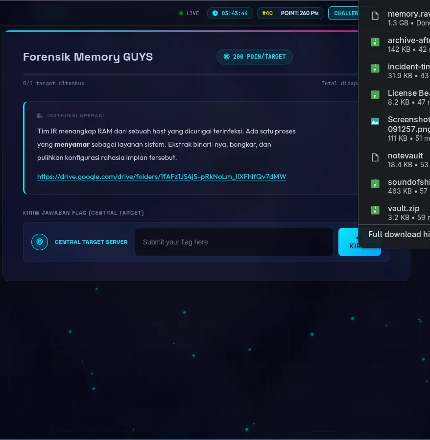 Challenge Forensik Memory